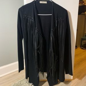 Zara knit black jacket
